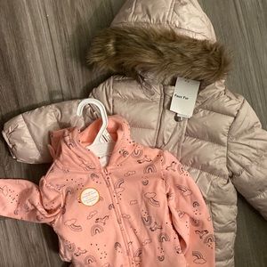 Faux fur Toddler’s Jacket and Jumpsuit.